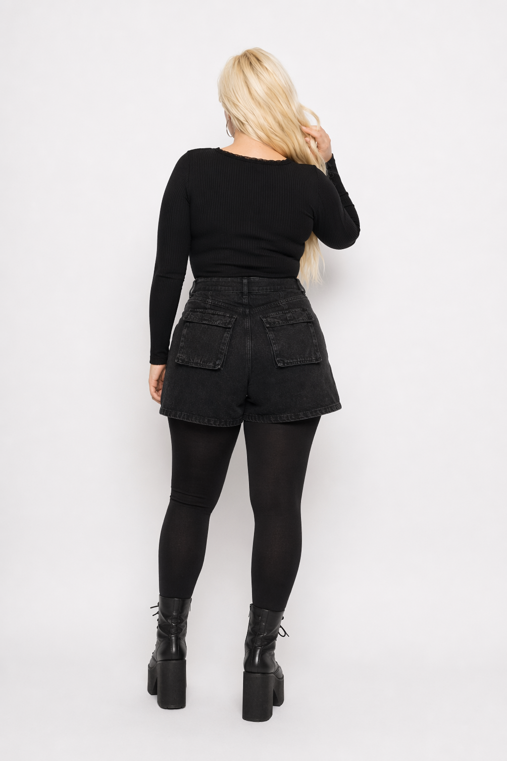 Shank Short - Demim Edition black