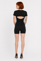 Black Backless Jumpsuit with Top Black