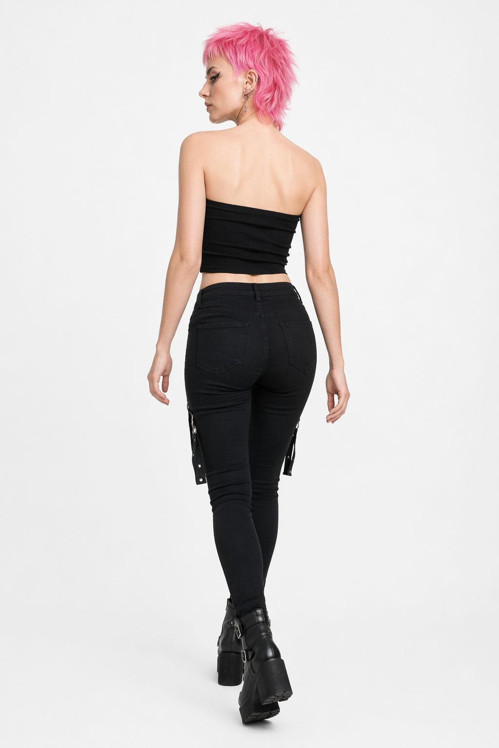 Enchanting Black & Green Strapless black