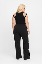 Sleek Sleeveless Knit Tank Top Black