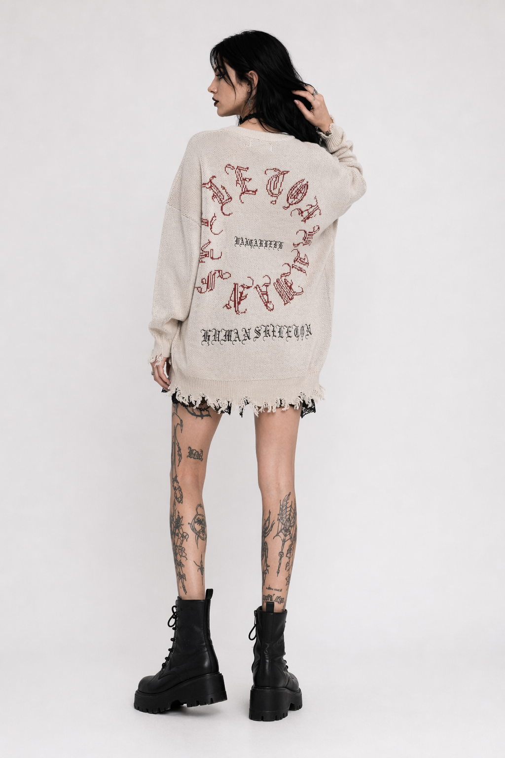 Grunge Femme Fatale Sweater L