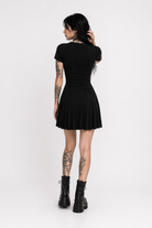 Prey' chic black v-neck dress. Black Dress