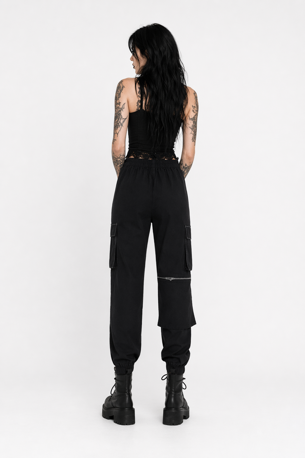 Grunge Harem Pants black