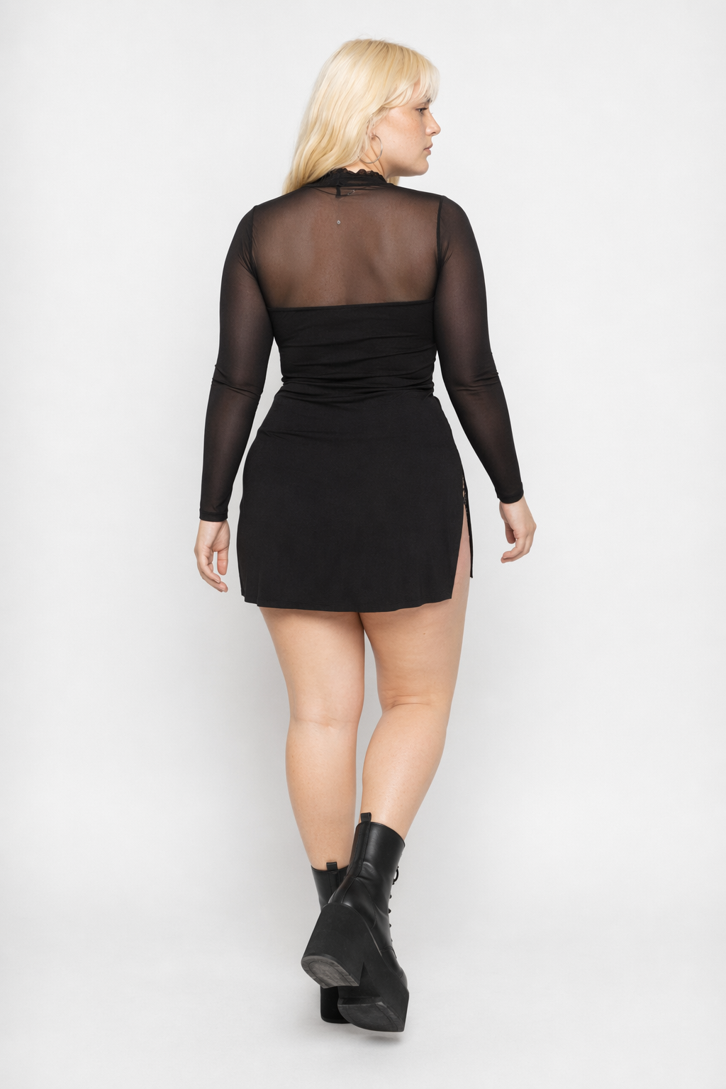 Light's black split dress' Default Title