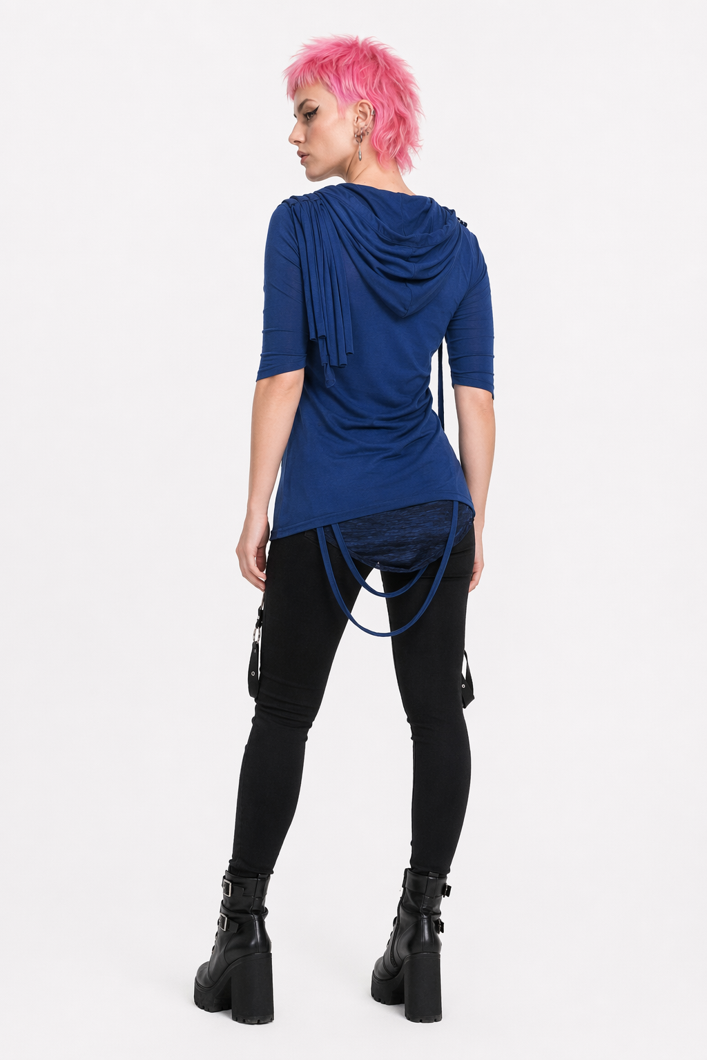 99' Black Hooded Top in Multiple Colors royalblue