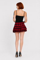 Grunge Stripe Skirt red