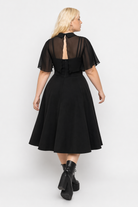 Gothic Butterfly Strap Dress black