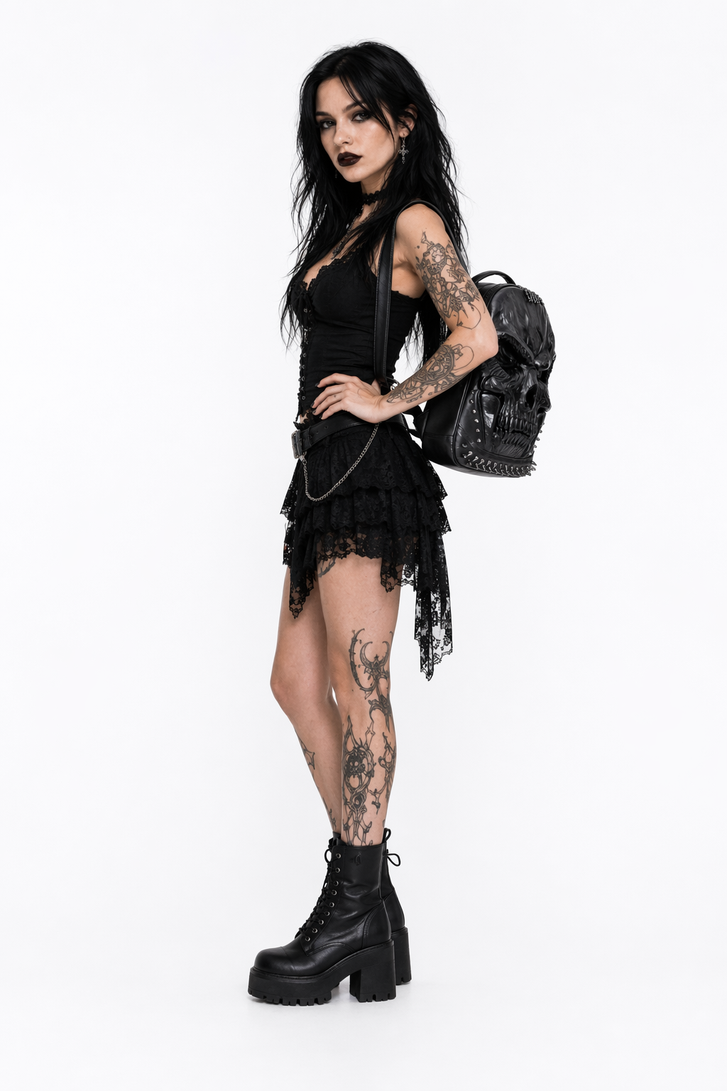 Gothic Embossed Pack Black