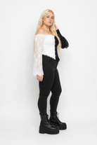 "Monochrome Corset by Witchery" Black and White