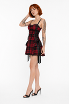 "Rebel Plaid Grunge Dress" 1
