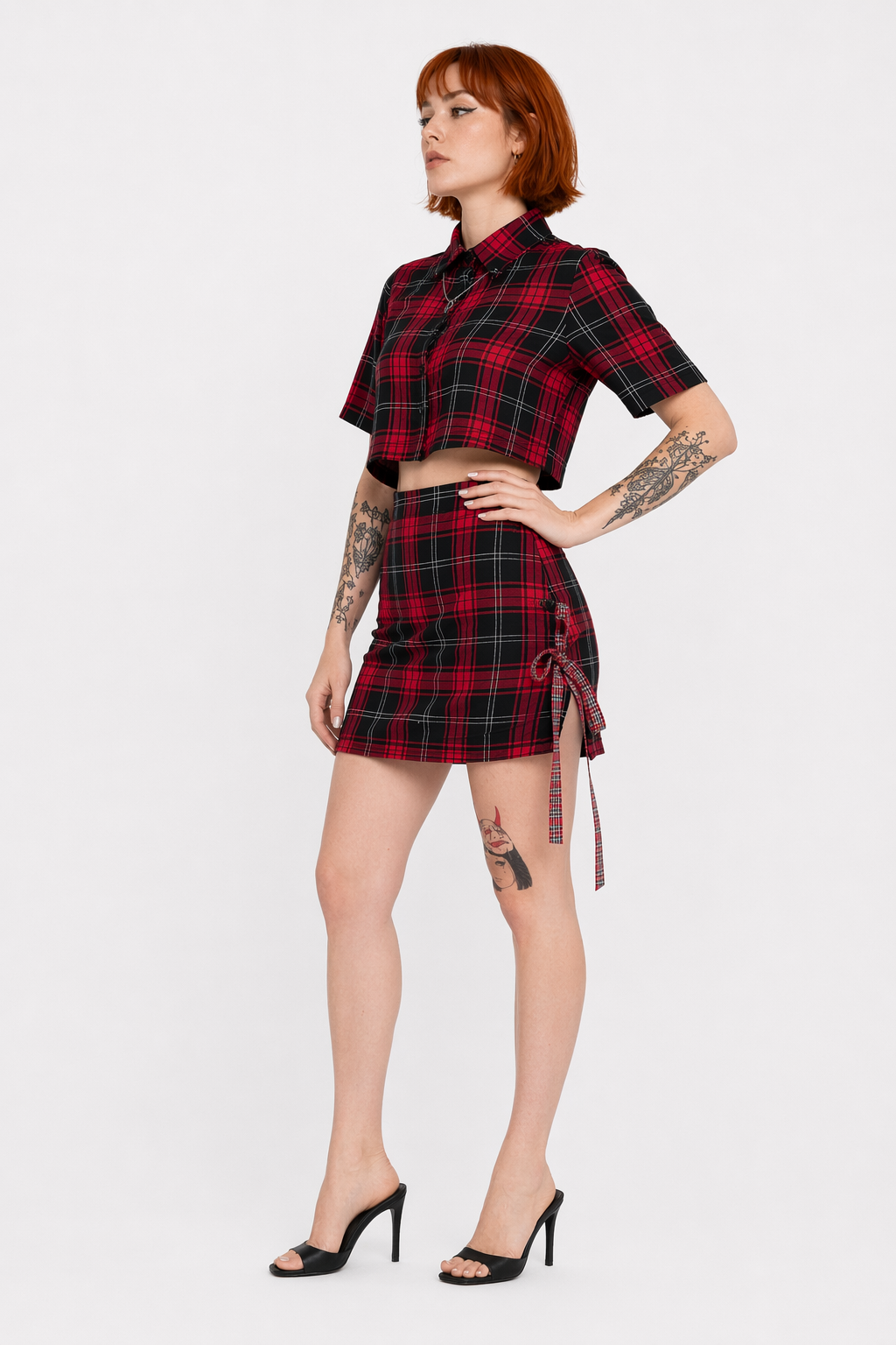 2-Piece Red and Black Blood Set No Necklace