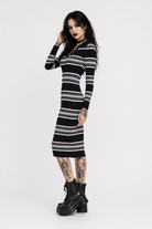 Pandora Stripe Knit Bodycon Dress Default Title