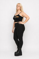Disgusting Black Crop Top Black