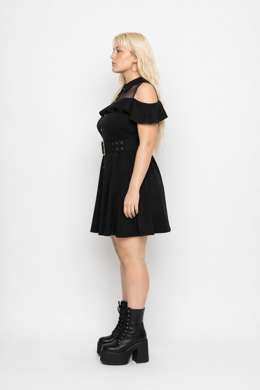 Kiss of Death' Grunge Mesh Dress black