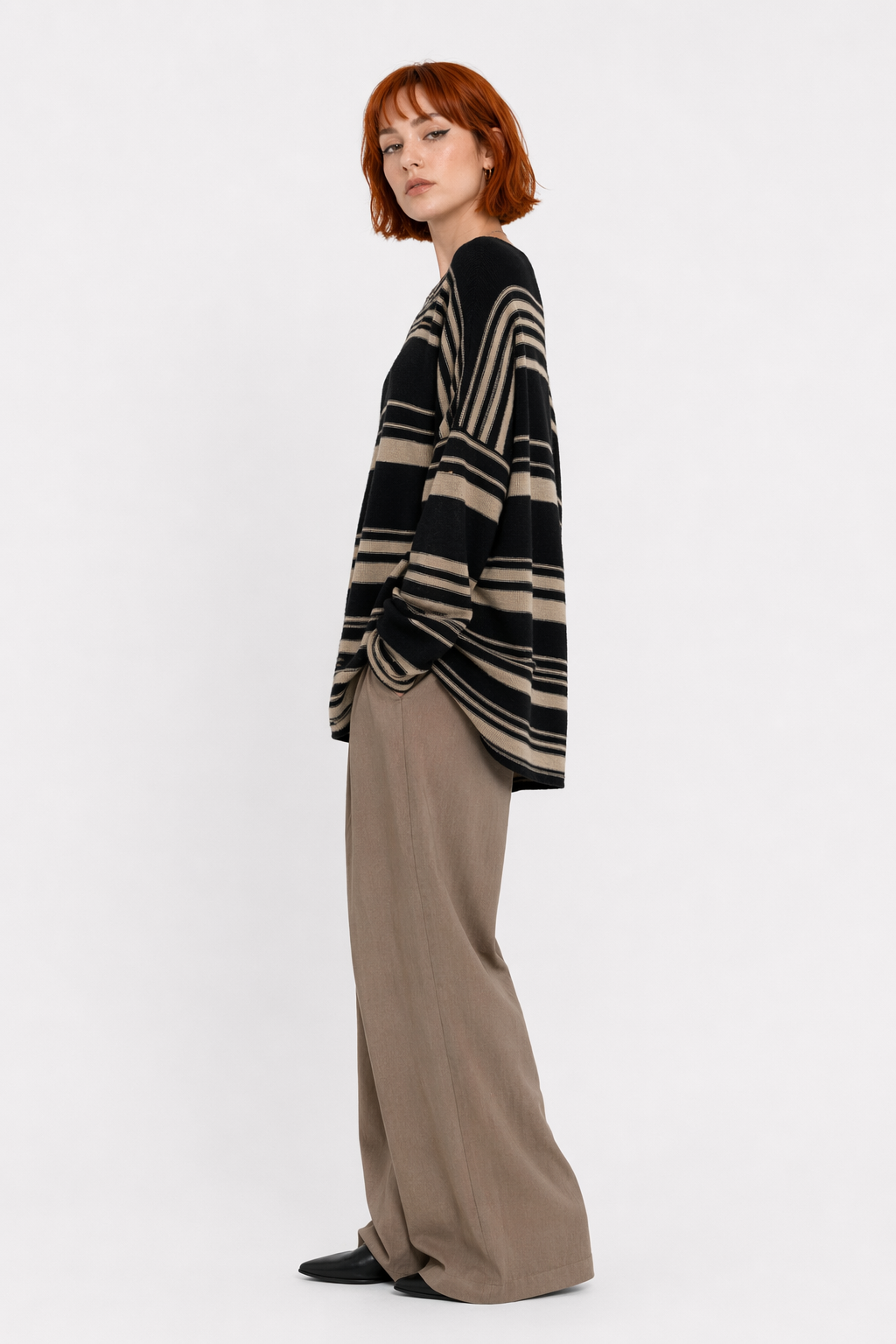 Striped Oversized Sweater Default Title
