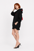 Hellboy Grunge Horn Hoodie Black
