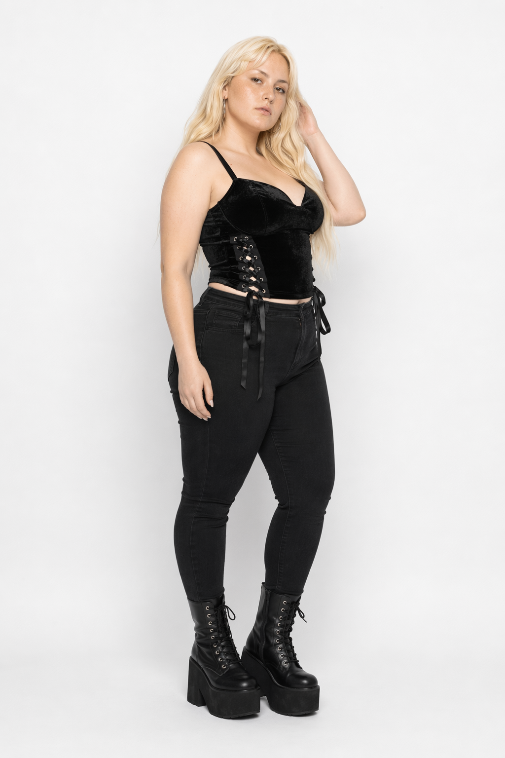 Black Goth Top Black