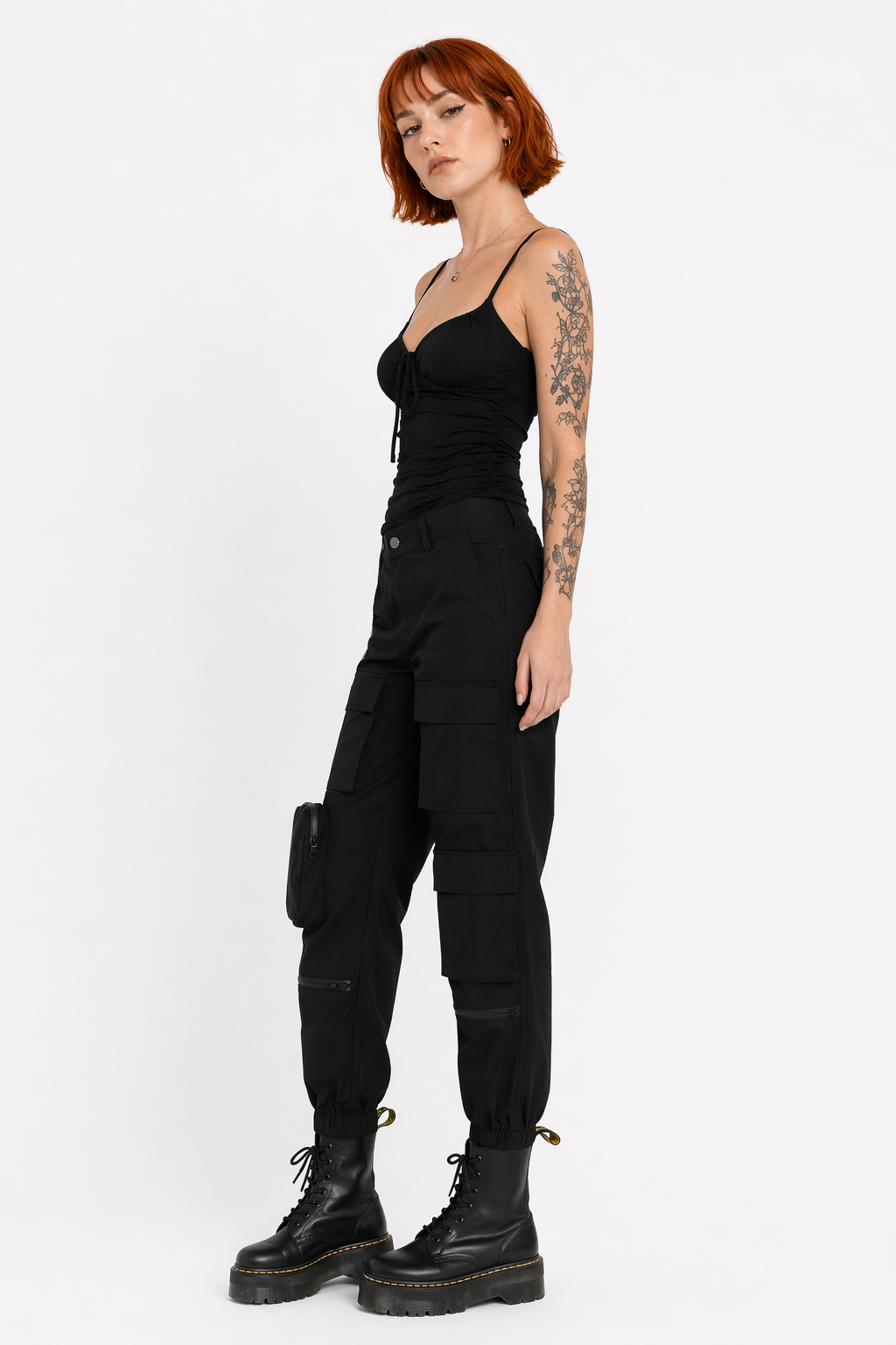 "Black Cargo Pants - Take Control" Black