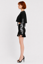 Black Grunge Dragon Sweatshirt Black