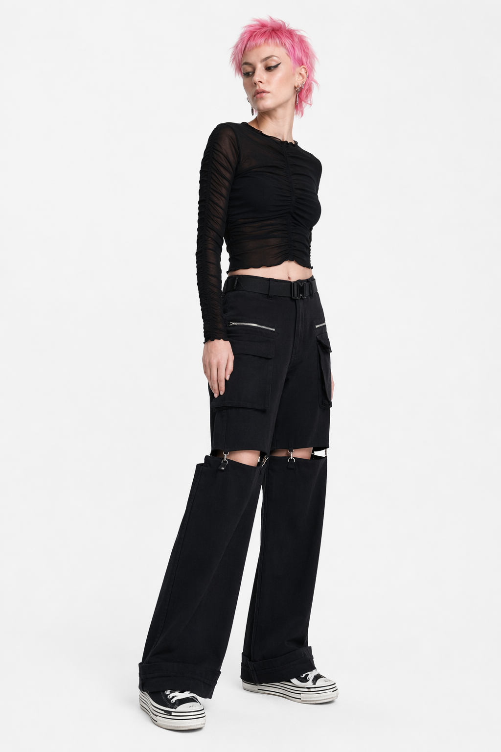 Dead Hunter' Cargo Pants Black