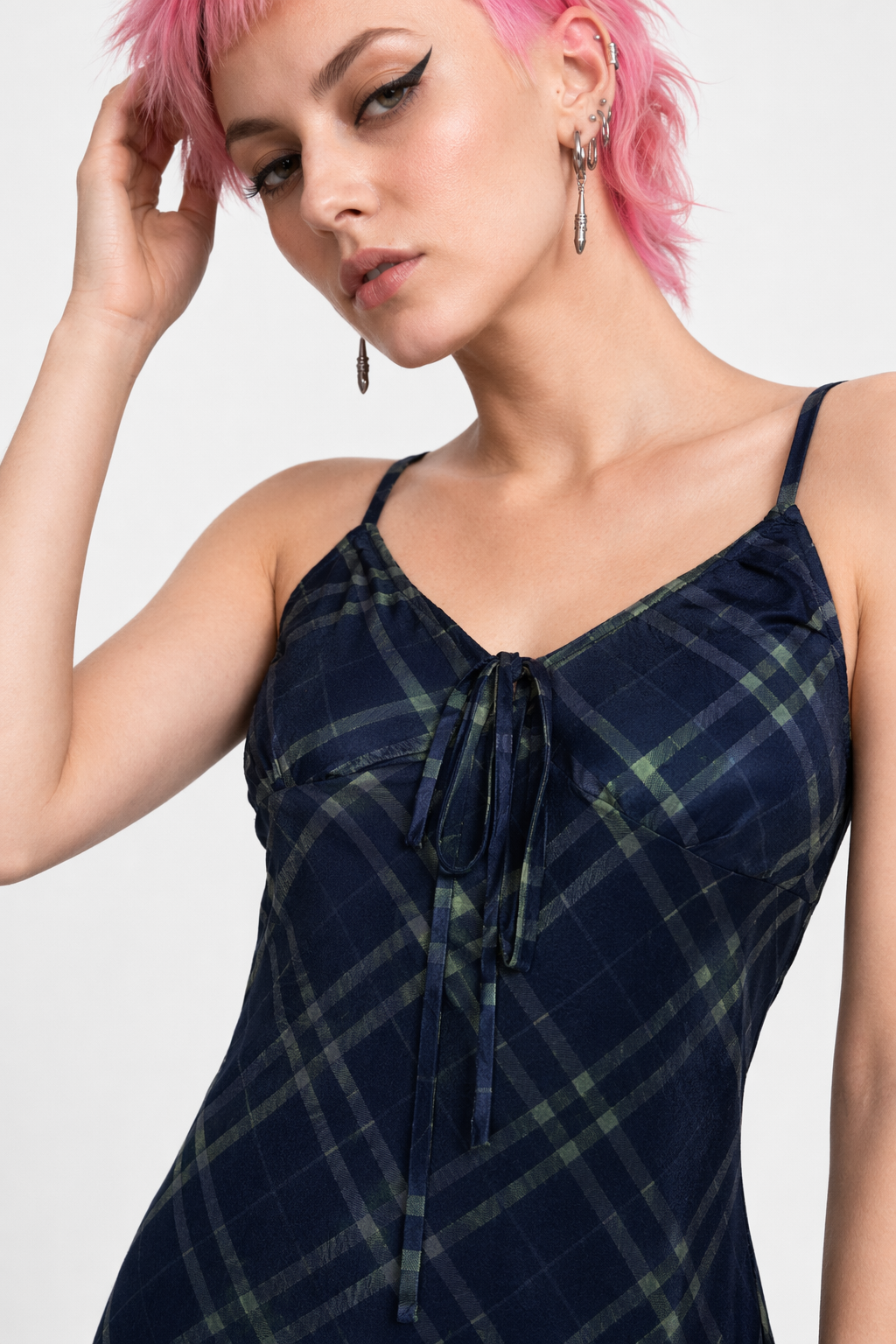 Azure Checked Attire Default