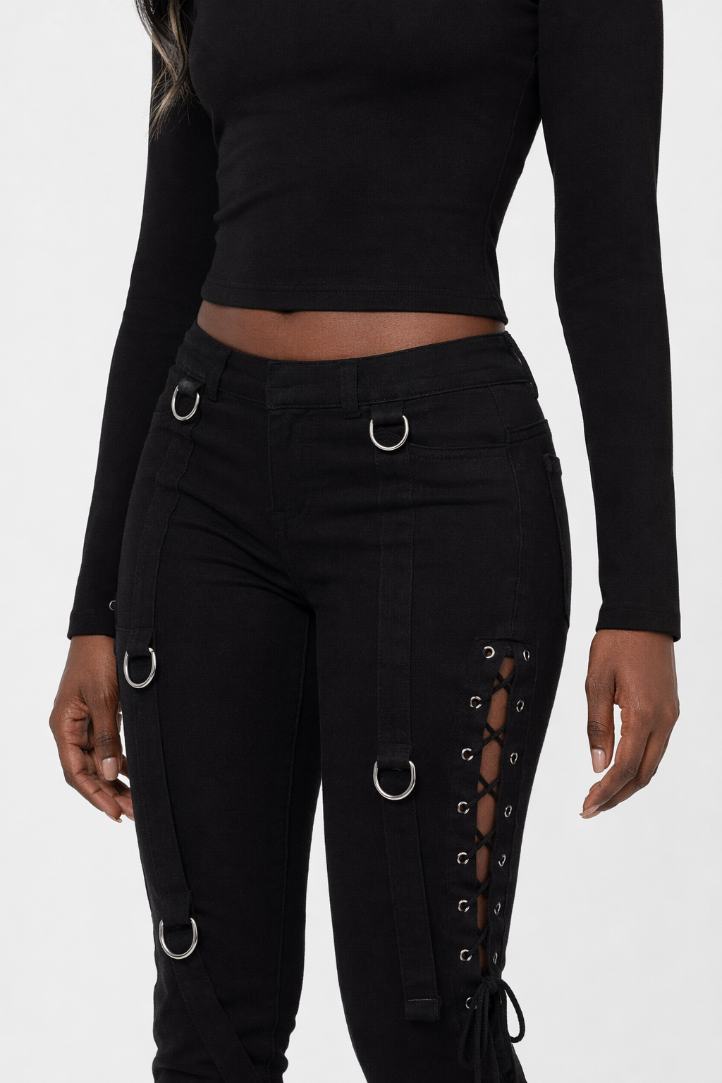 Jetlag' Black Backless Top black
