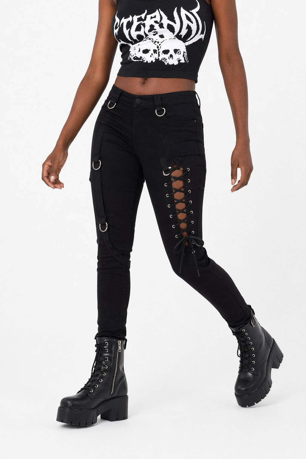 Goth Crop in Eternal Black S