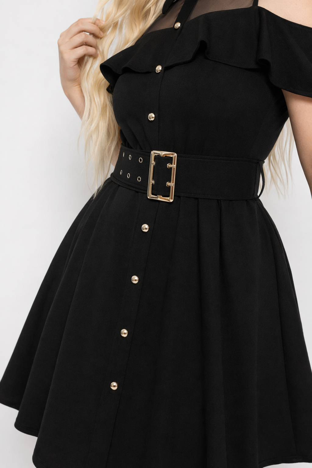 Kiss of Death' Grunge Mesh Dress black