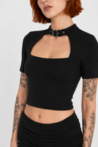 Elegant Ebony Crop Top Default