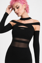 Black Gothic Corset Dress' Black