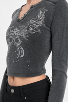 Grey Crop Top Grey