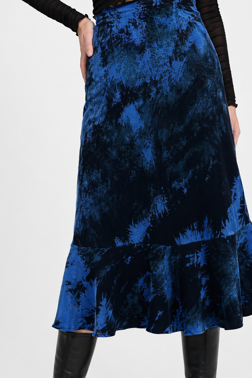 Blue Tie Dye Skirt M