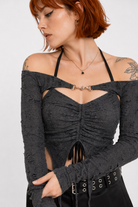 Grunge Backless Crop Top Default