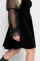 Goth Black Dress - Hollow Ground Black