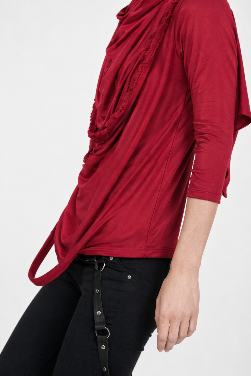 99' Black Hooded Top in Multiple Colors Red