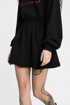Black Grunge Love Hoodie' Black