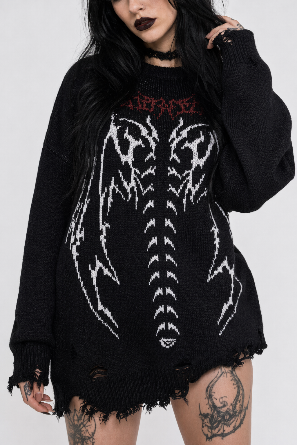 Grunge Femme Fatale Sweater L