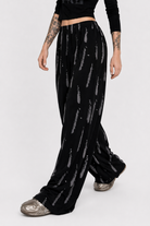 Darkness Calls Tie Dye Pants Black