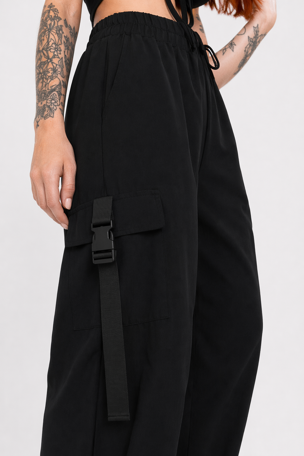 "Black Casual Cargo Vision" Black
