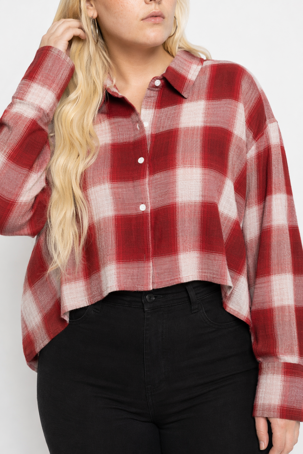 Smashing' Grunge Check Shirt Red