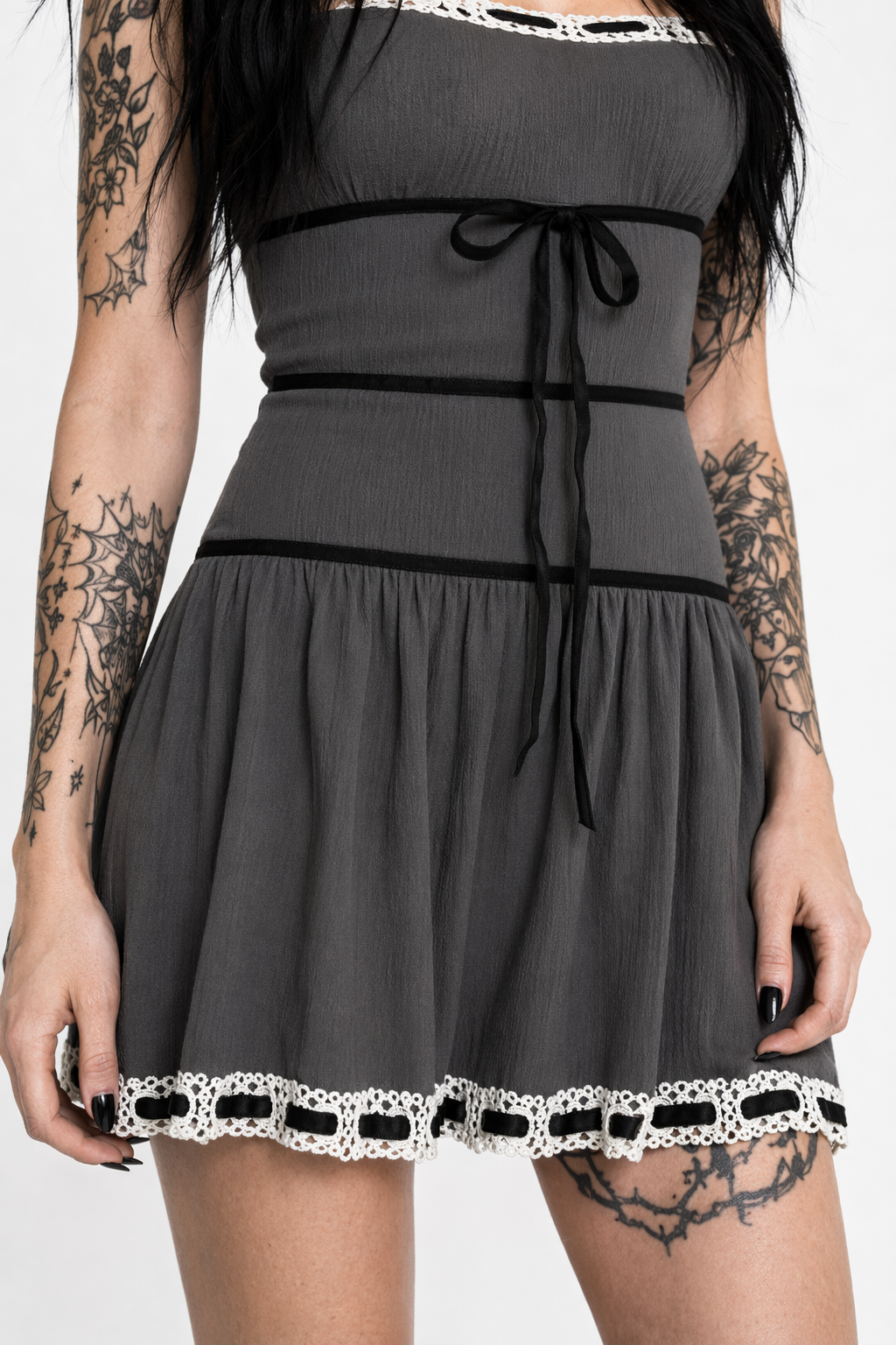 Black Bow Dress' by Fire Trap Grey
