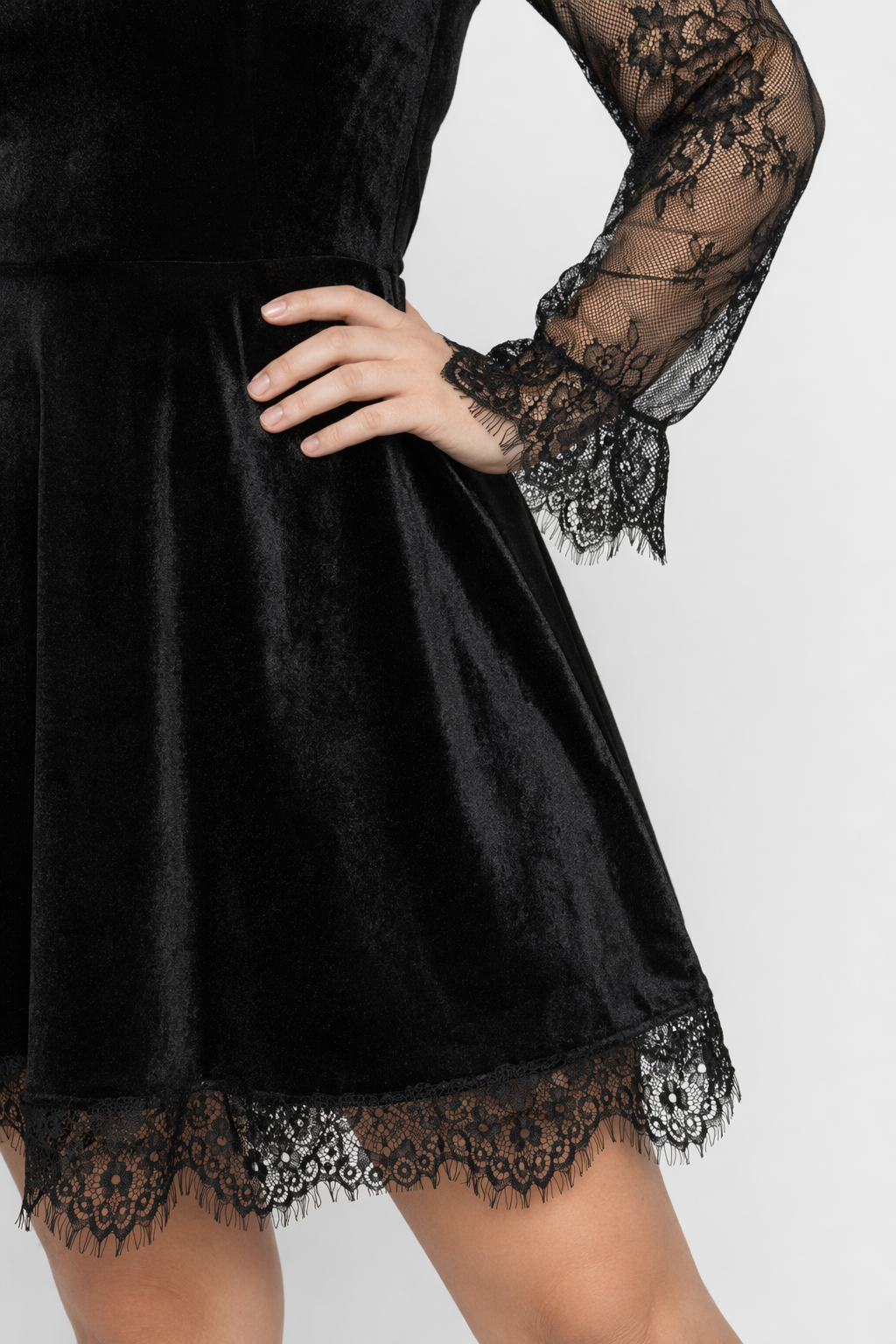Halter Halloween Dress in Gothic Style. Default