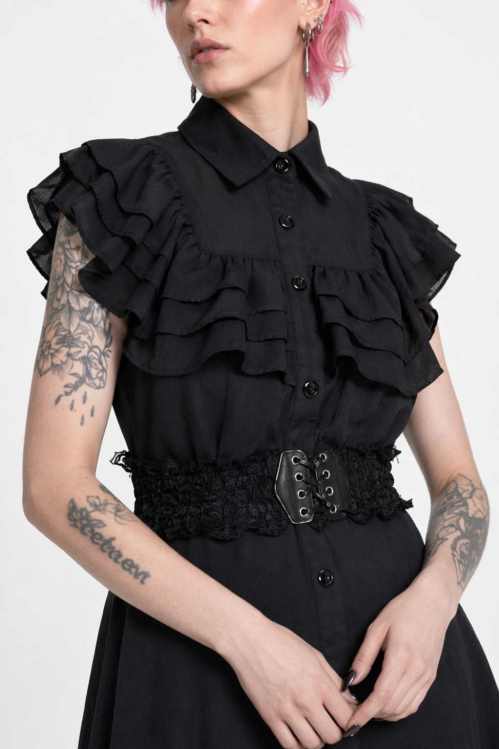 Black Gothic Dress Color 0