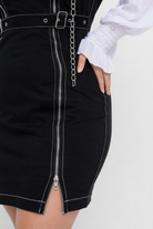 Motionless Black Grunge Attire Black dress