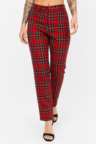 Plaid Waist Pants pants