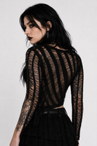 Black Ripped Sweater Black