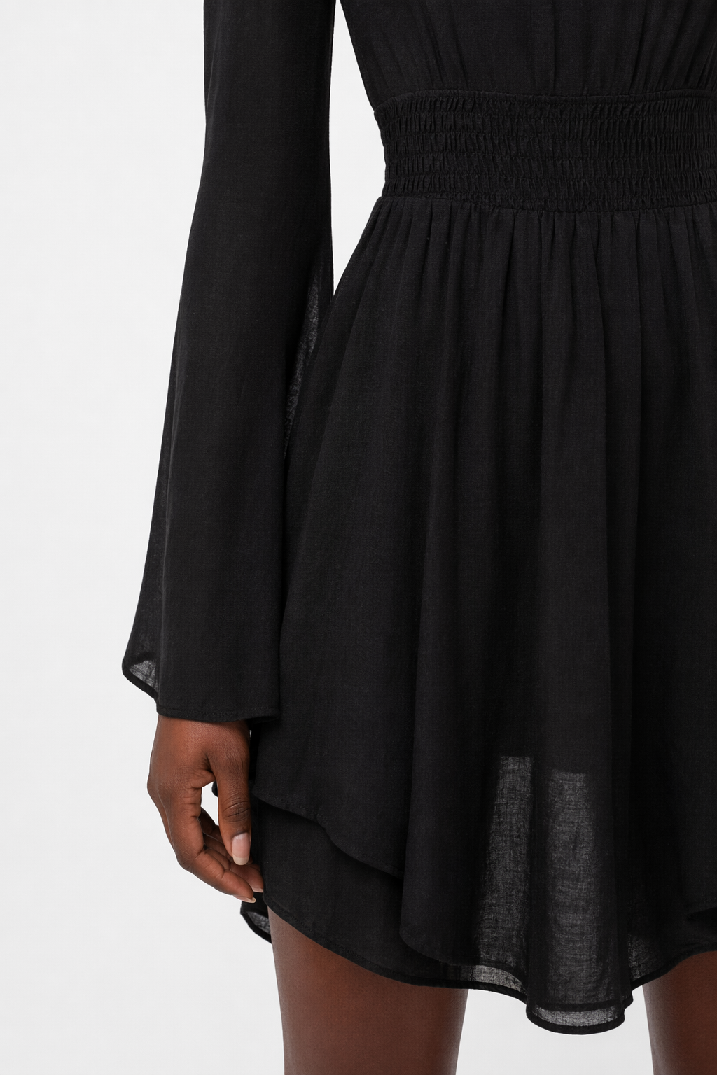 Dark Lace Goth Dress Black
