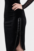 "Black Alternative Ankle Dress - Dead Inside" Black