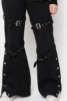 Hellbound Loose Strap Pants black
