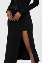 Evil Kin' Harajuku Slit Skirt black